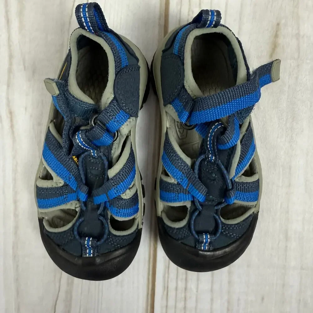 Keen‎ Kids Water Sandals Newport H2 Blue Gray Size 10 Toddler